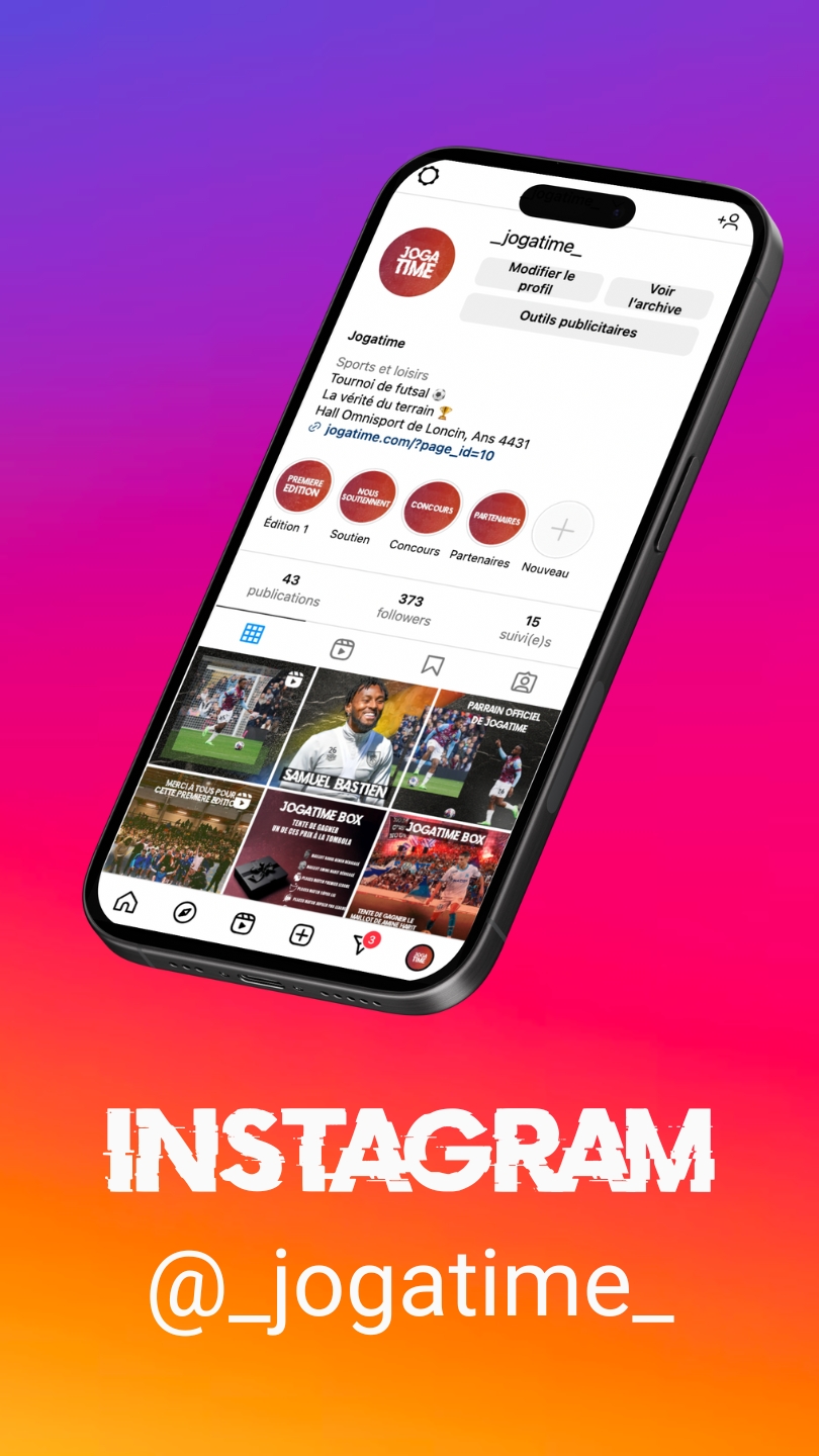 Carte instagram jogatime